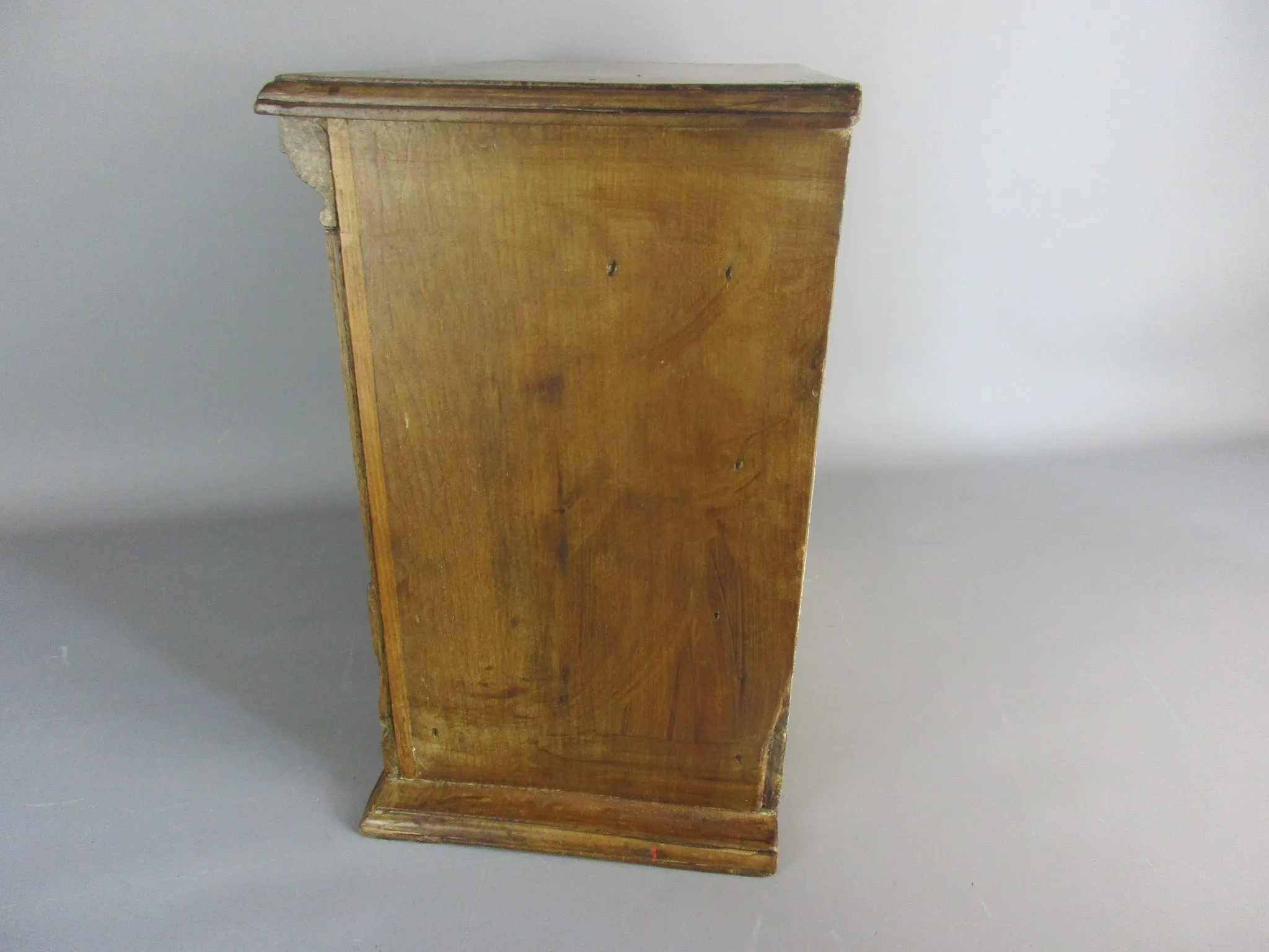 Wooden Hand Made Table Top Chest Of Drawers Antique Circa 19th Century