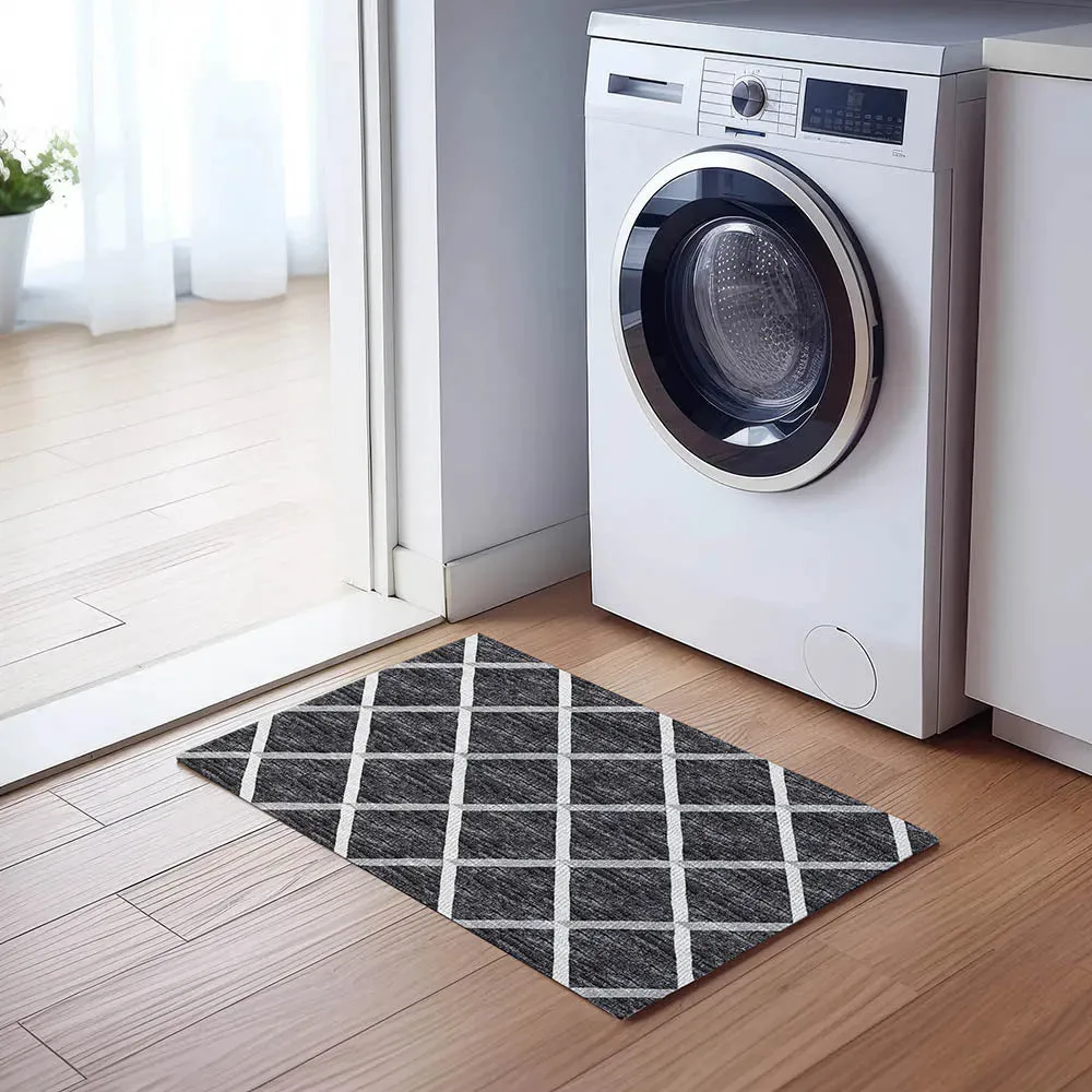 York YO1 Black Rug