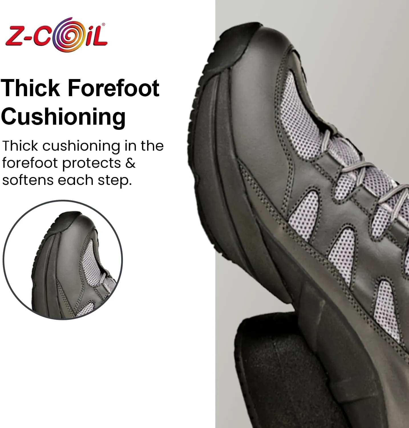 Z-CoiL Men's Freedom Pain-Relief Footwear, Enclosed Coil