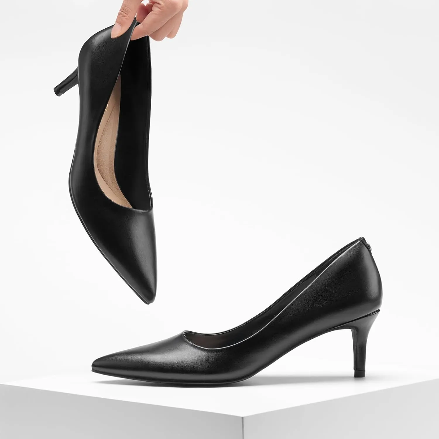 ZURIN Women's Pointed Toe Comfortable Stiletto Heels Closed Toe Dress Pumps Shoes for Wedding Work Office Business